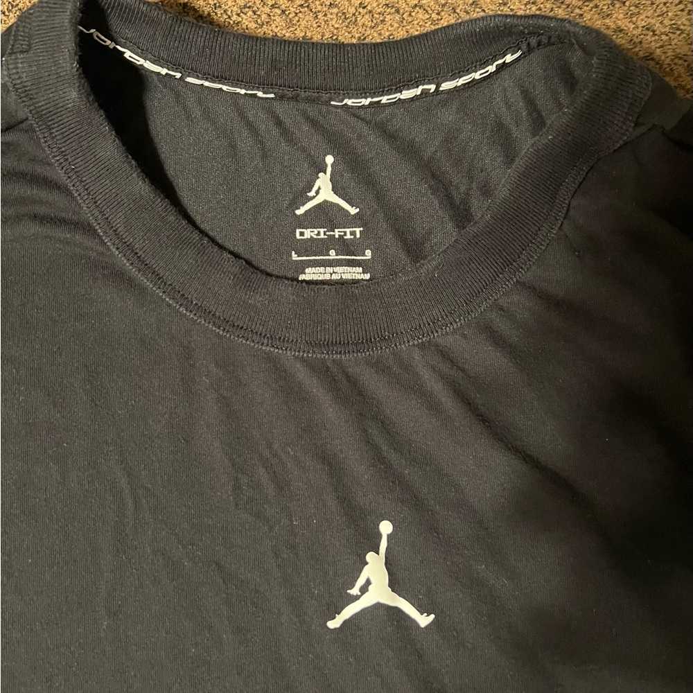 Eybl Jordan Black Short Sleeve Tee with Iconic Jumpman